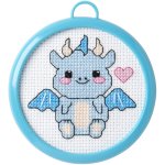 (image for) My 1st Stitch Mini Dragon Counted Cross Stitch Kit 3